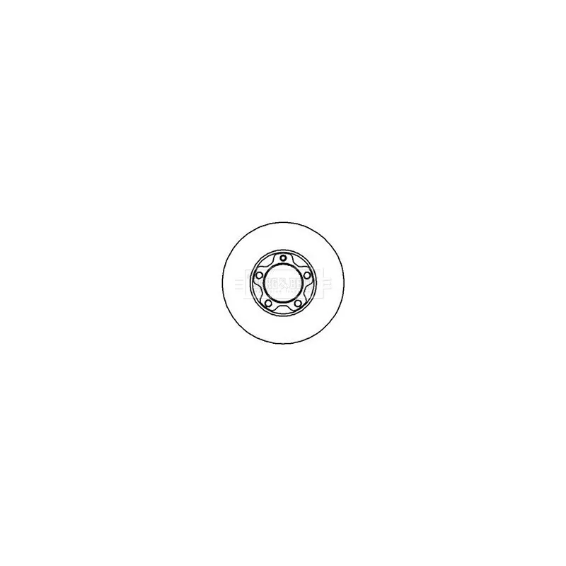 Jeu de 2 disques de frein avant BORG & BECK BBD5849S