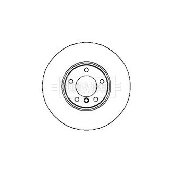 Jeu de 2 disques de frein avant BORG & BECK BBD5866S