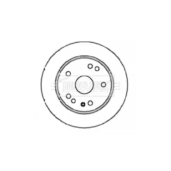 Disque de frein avant droit BORG & BECK BBD5881S