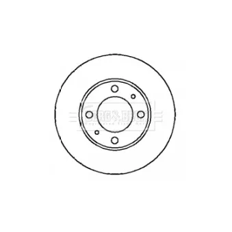 Jeu de 2 disques de frein arrière BORG & BECK BBD5882S