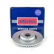 Jeu de 2 disques de frein avant BORG & BECK BBD5905S - Visuel 2