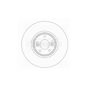 Jeu de 2 disques de frein avant BORG & BECK BBD5929S