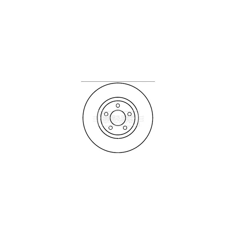 Disque de frein avant gauche BORG & BECK BBD5980S