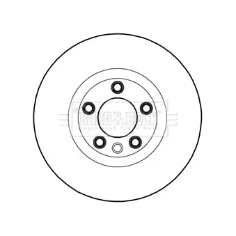 Disque de frein avant droit BORG & BECK BBD5981S