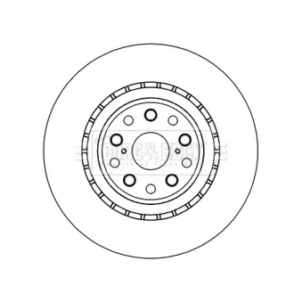 Disque de frein avant gauche BORG & BECK BBD5982S