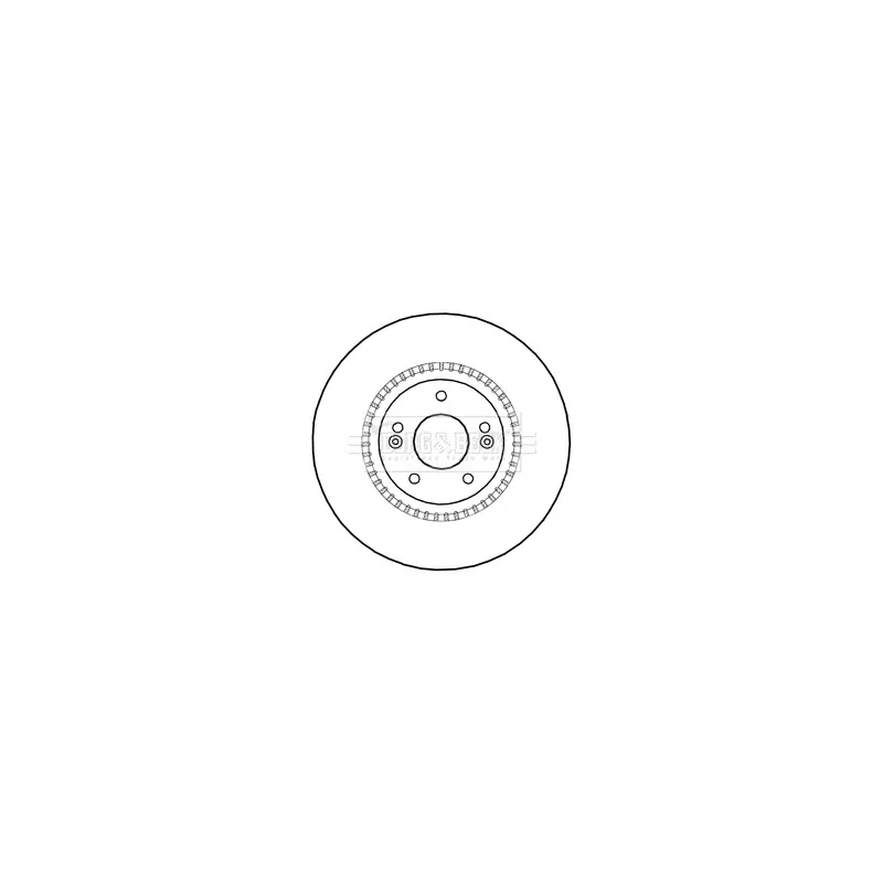Jeu de 2 disques de frein avant BORG & BECK BBD5993S