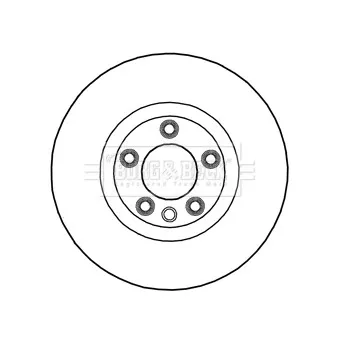 Disque de frein avant droit BORG & BECK BBD5995S