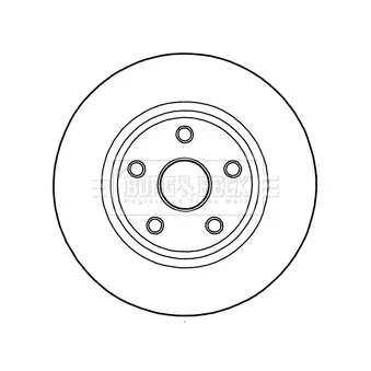 Disque de frein avant gauche BORG & BECK BBD6004S