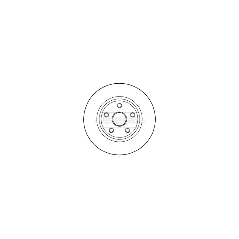 Disque de frein avant gauche BORG & BECK BBD6004S