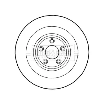 Disque de frein arrière gauche BORG & BECK BBD6017S