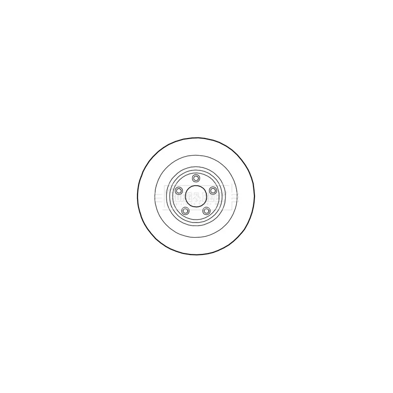 Disque de frein arrière gauche BORG & BECK BBD6017S