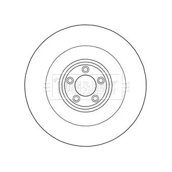 Disque de frein avant droit BORG & BECK BBD6023S