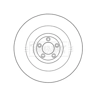 Disque de frein avant gauche BORG & BECK BBD6024S