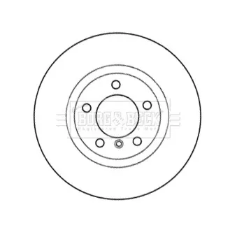 Disque de frein avant gauche BORG & BECK BBD6033S