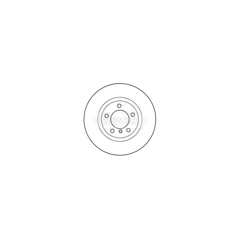 Disque de frein avant gauche BORG & BECK BBD6033S