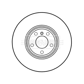 Disque de frein avant droit BORG & BECK BBD6038S