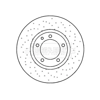 Disque de frein avant gauche BORG & BECK BBD6044S