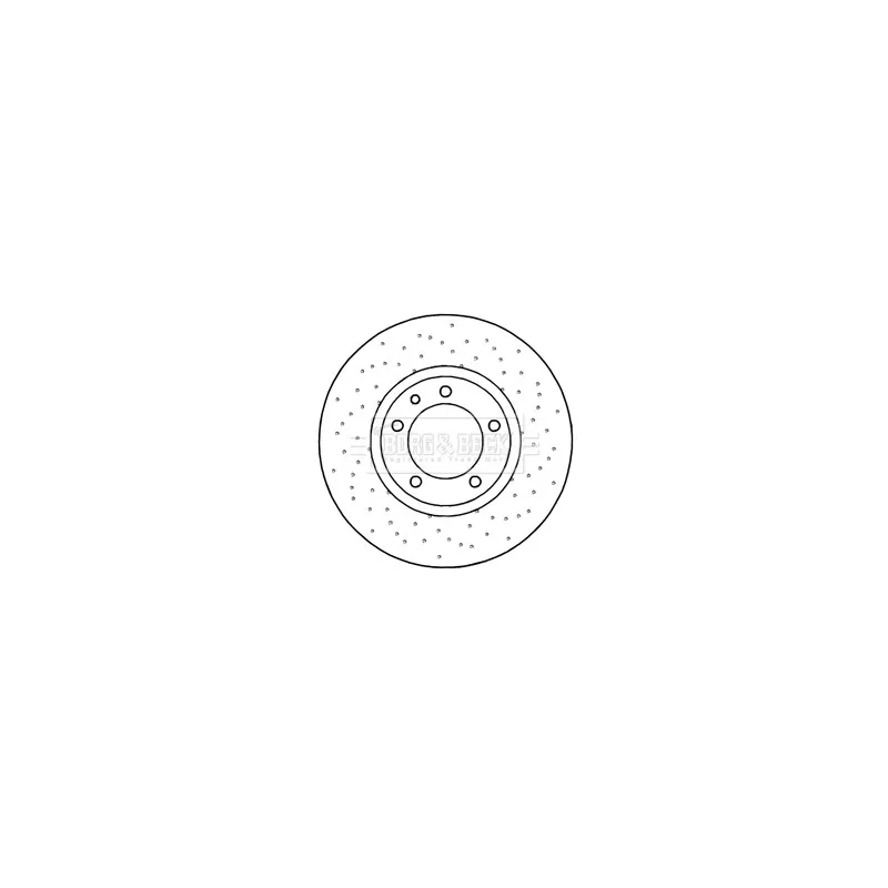 Disque de frein avant gauche BORG & BECK BBD6044S