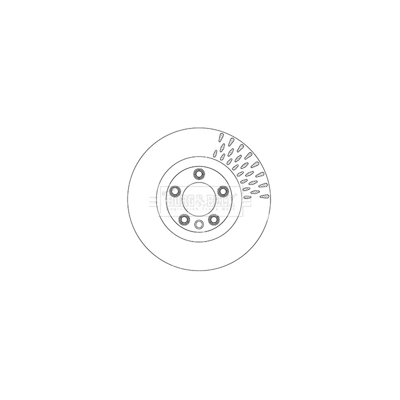 Jeu de 2 disques de frein avant BORG & BECK BBD6055S