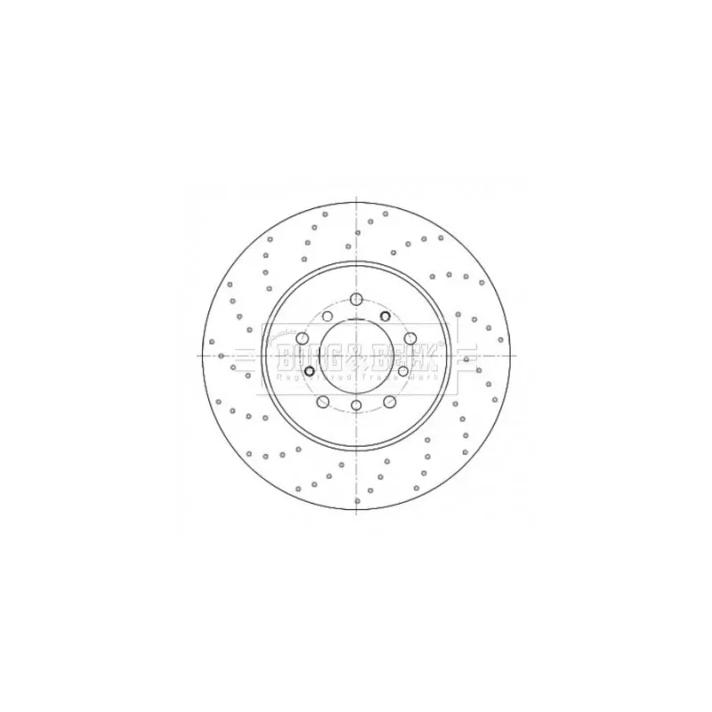 Disque de frein avant gauche BORG & BECK BBD6075S