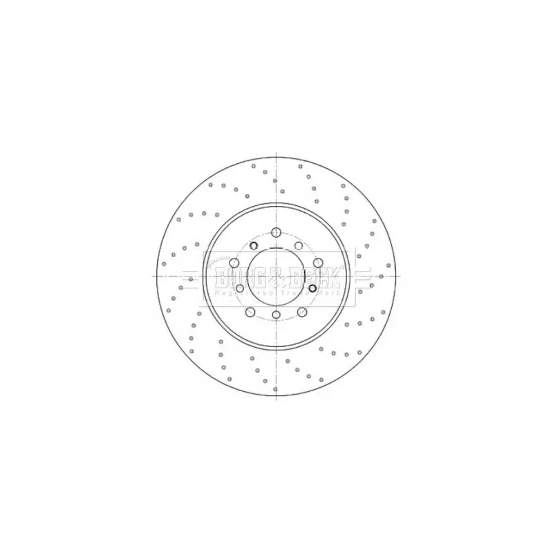 Disque de frein avant droit BORG & BECK BBD6076S