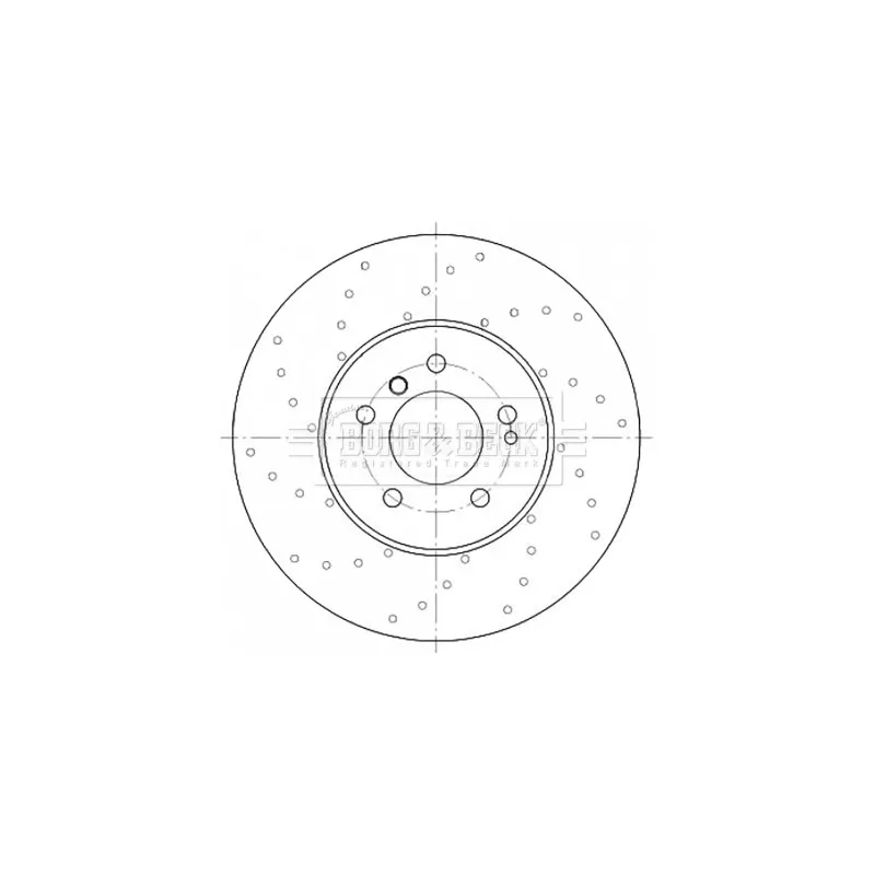 Disque de frein arrière gauche BORG & BECK BBD6077S