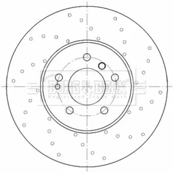 Disque de frein arrière droit BORG & BECK BBD6078S