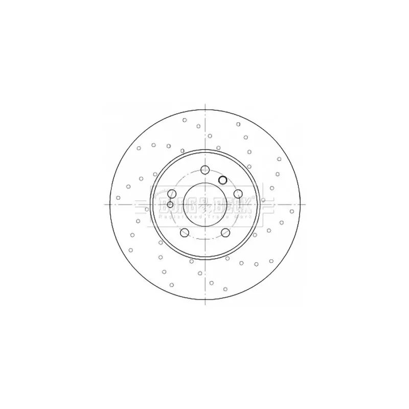 Disque de frein arrière droit BORG & BECK BBD6078S