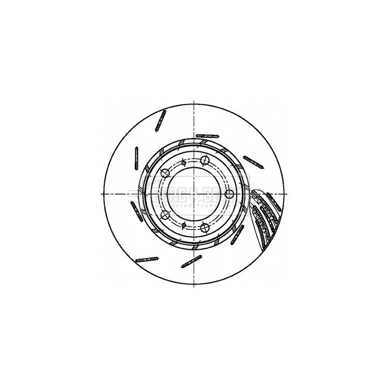 Disque de frein arrière droit BORG & BECK BBD6162S
