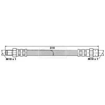 Flexible de frein BORG & BECK BBH6019