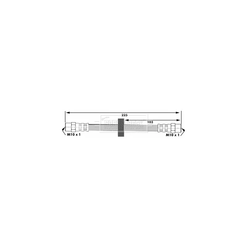 Flexible de frein BORG & BECK BBH6025