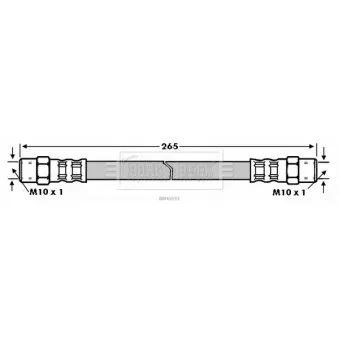 Flexible de frein BORG & BECK BBH6033