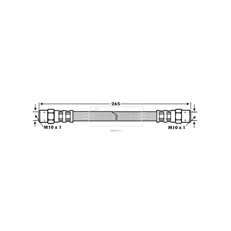 Flexible de frein BORG & BECK BBH6033