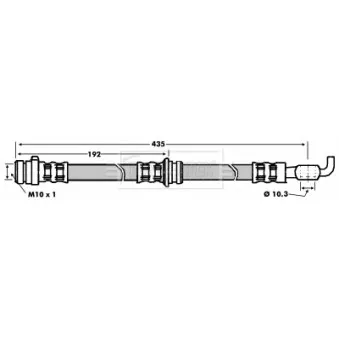 Flexible de frein BORG & BECK BBH6038