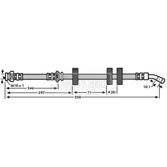 Flexible de frein BORG & BECK BBH6048