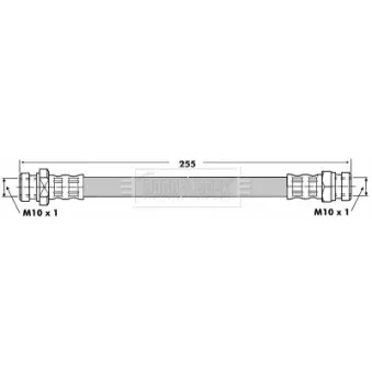 Flexible de frein BORG & BECK BBH6049