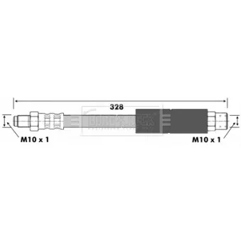 Flexible de frein BORG & BECK BBH6051