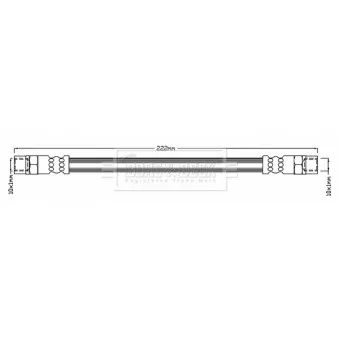 Flexible de frein BORG & BECK BBH6053