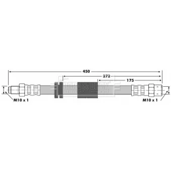 Flexible de frein BORG & BECK BBH6054
