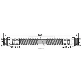 Flexible de frein BORG & BECK BBH6058