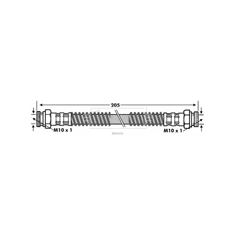 Flexible de frein BORG & BECK BBH6058