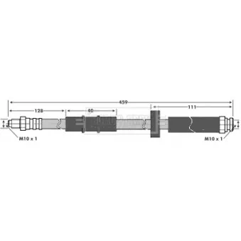 Flexible de frein BORG & BECK BBH6061