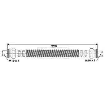 Flexible de frein BORG & BECK BBH6068