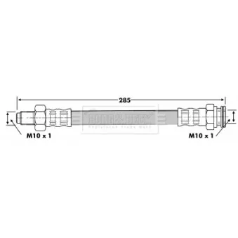 Flexible de frein BORG & BECK BBH6089