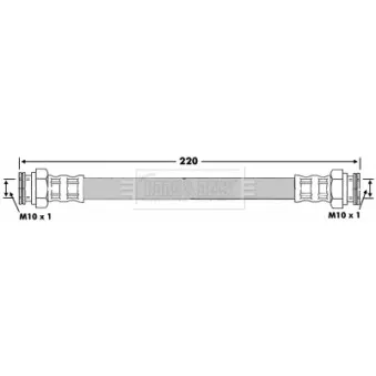 Flexible de frein BORG & BECK BBH6093