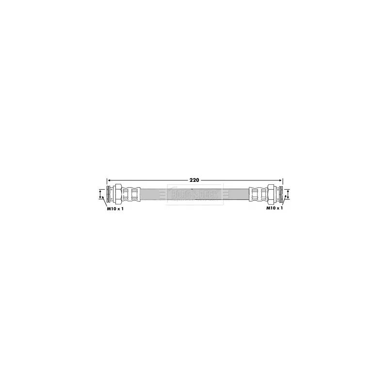 Flexible de frein BORG & BECK BBH6093