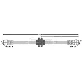 Flexible de frein BORG & BECK BBH6098