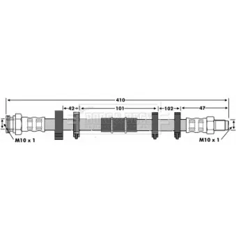 Flexible de frein BORG & BECK BBH6118