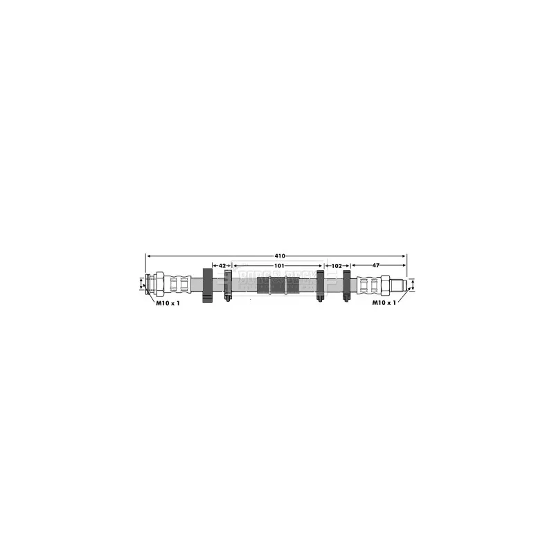 Flexible de frein BORG & BECK BBH6118
