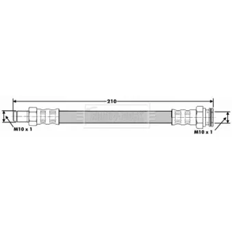 Flexible de frein BORG & BECK BBH6131